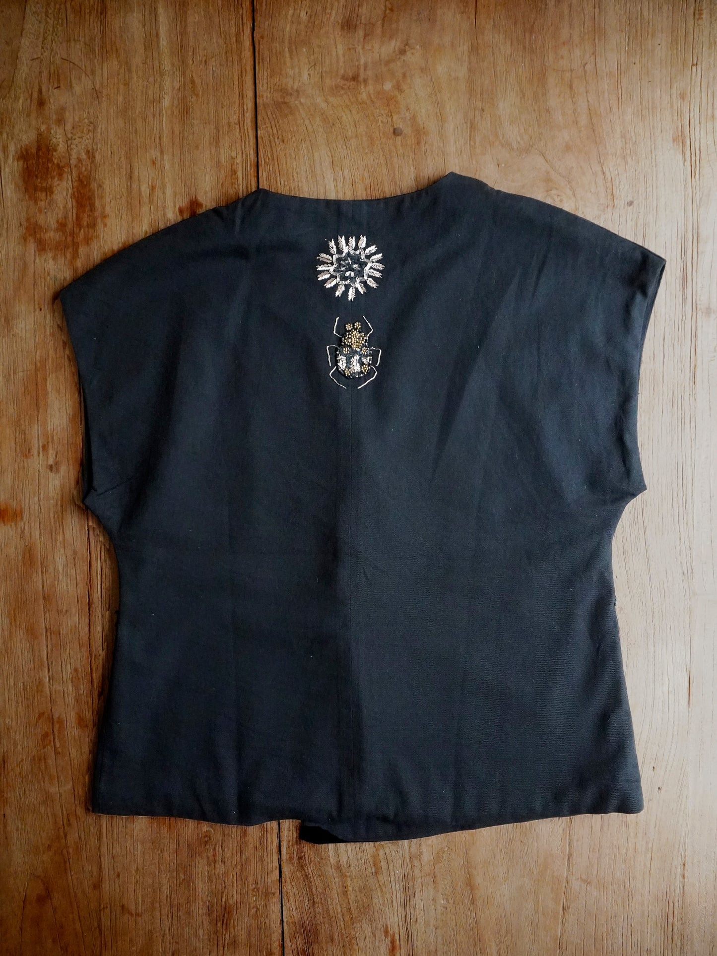 GILET / SCARAB & SUN -cotton black