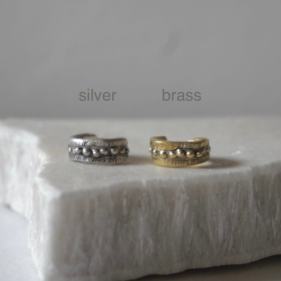 EAR CUFF / UNEVEN S-brass