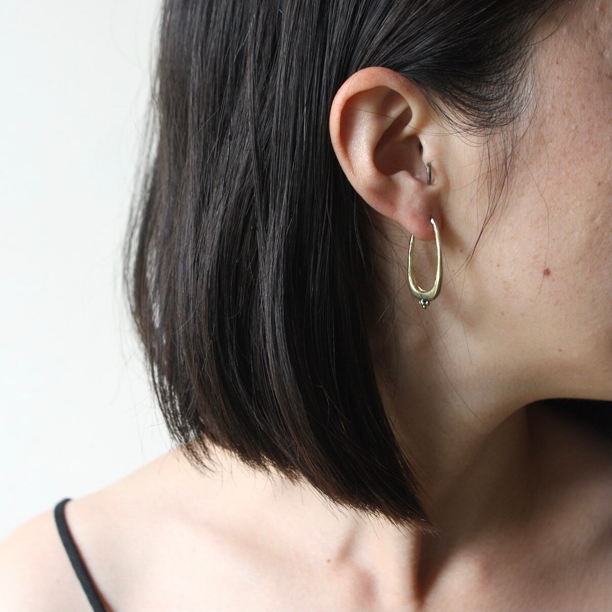 EARRING / BINDU -brass