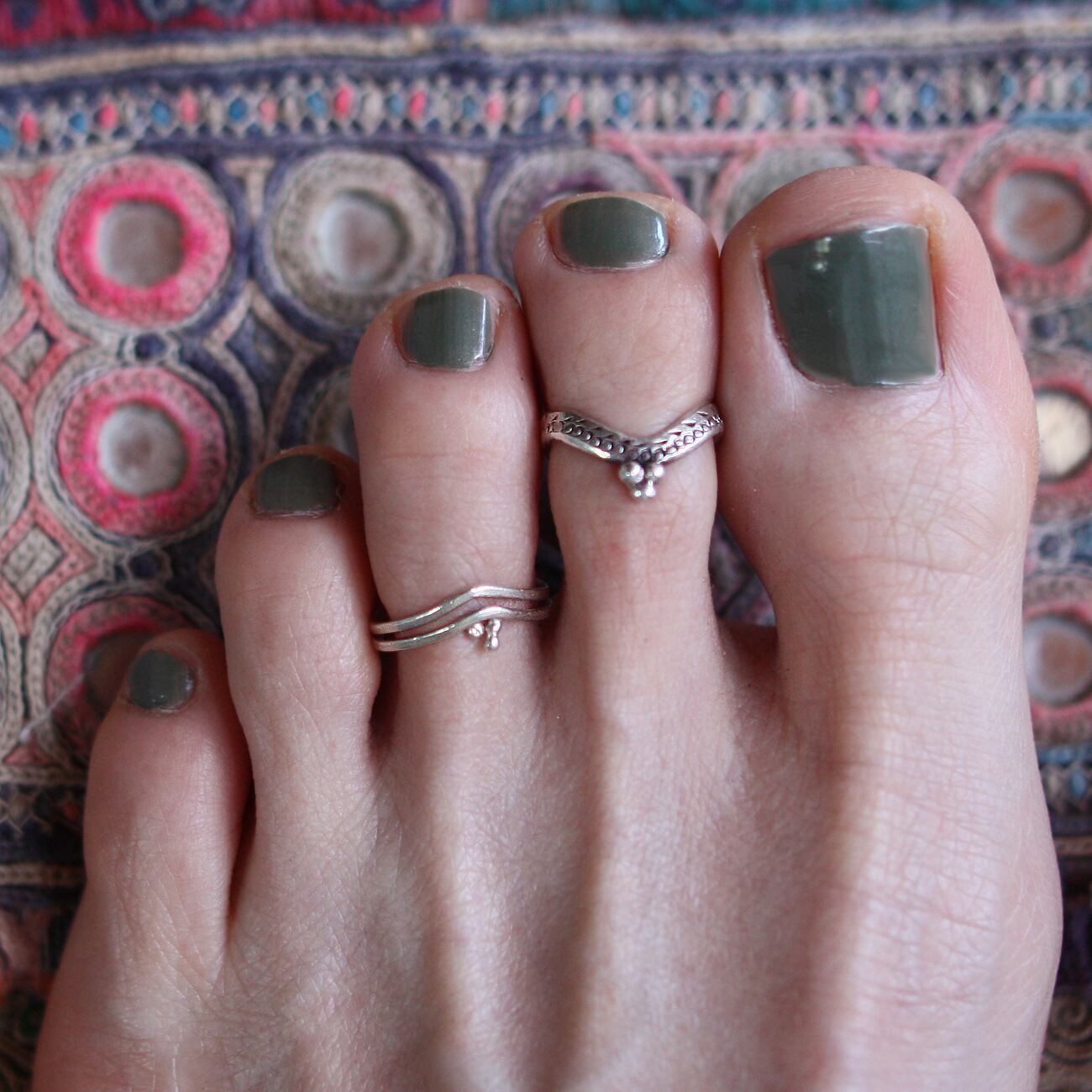 TOE RING / DOUBLE -silver