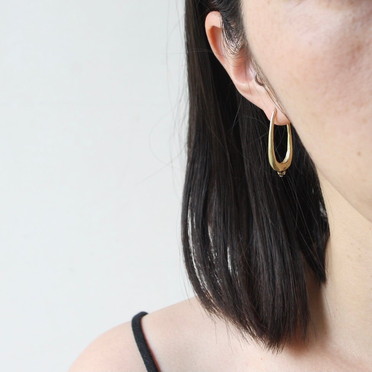 EARRING / BINDU -brass