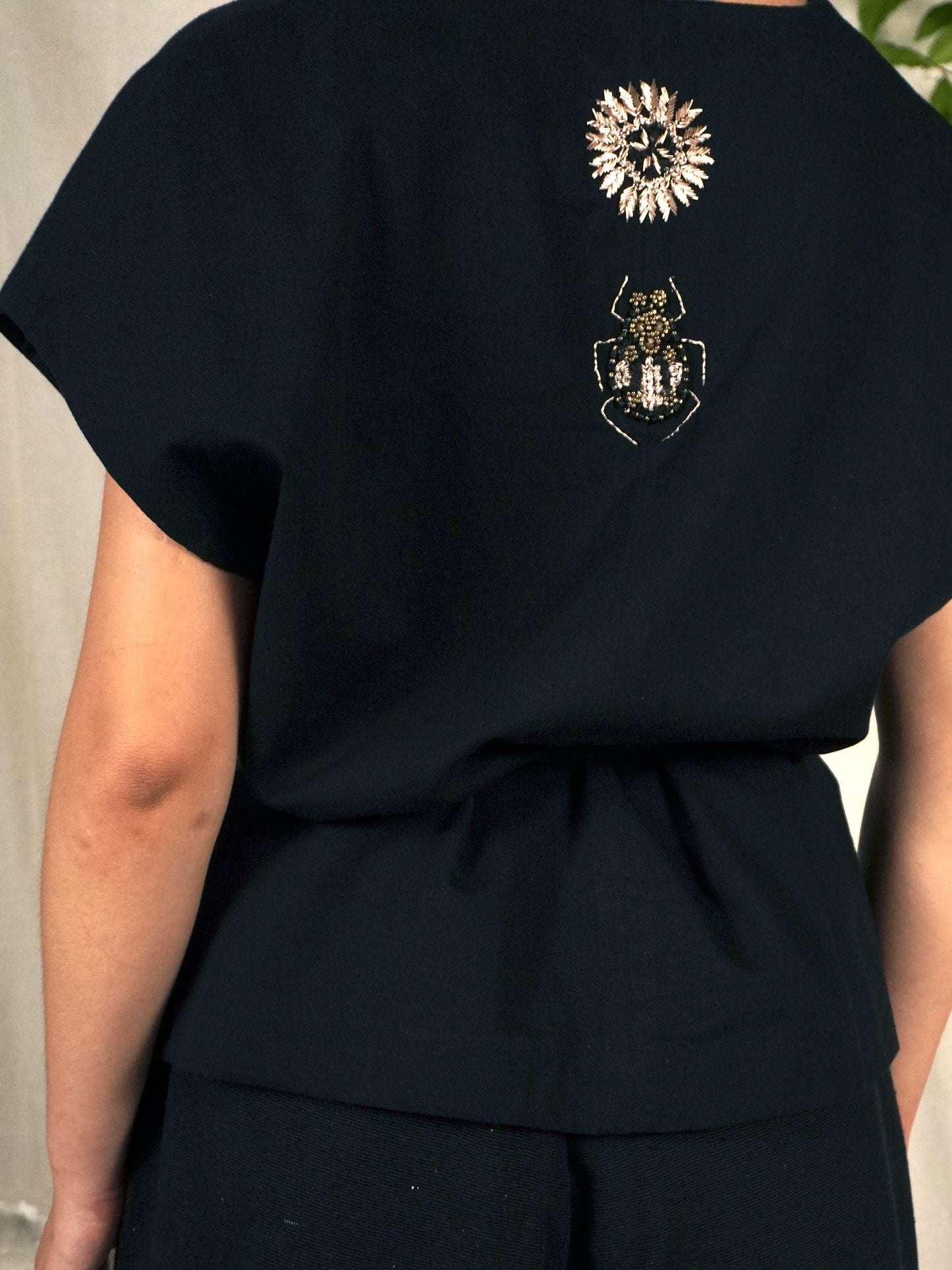GILET / SCARAB & SUN -cotton black