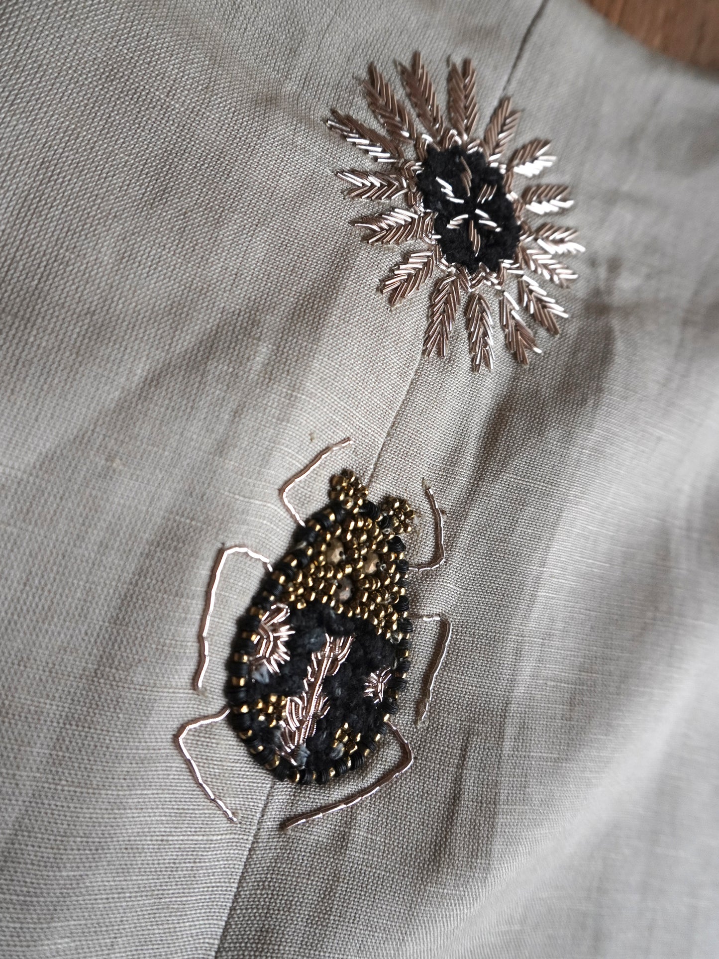 GILET / SCARAB & SUN -linen beige