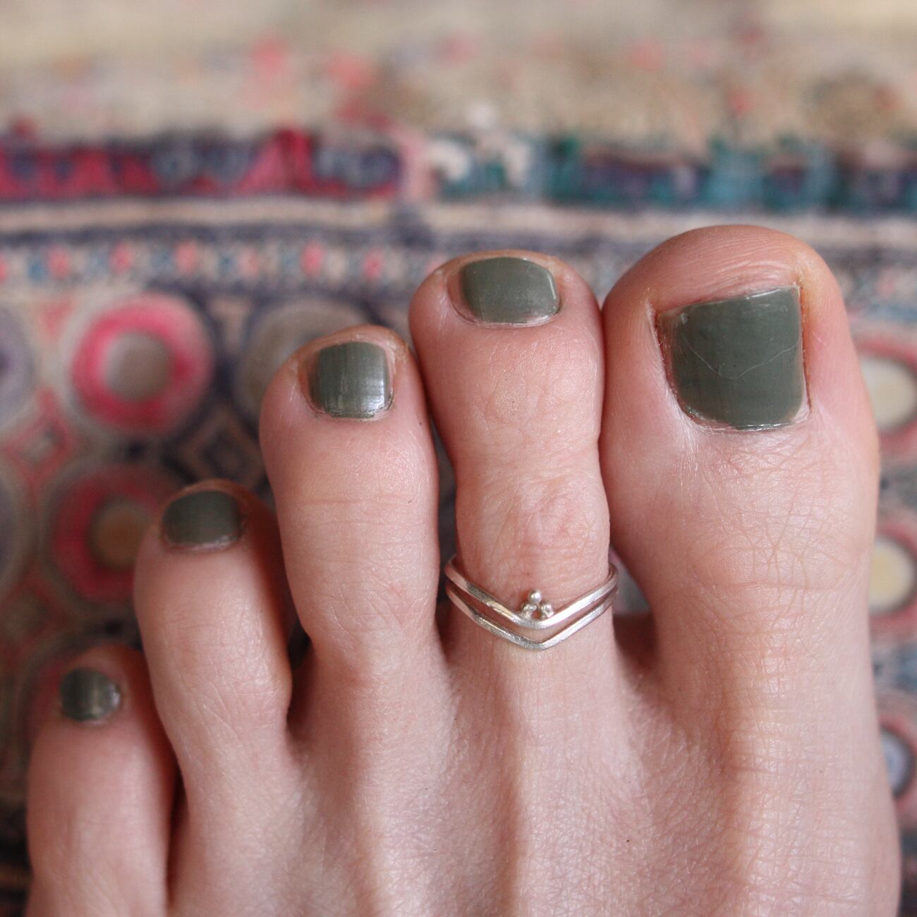 TOE RING / DOUBLE -silver