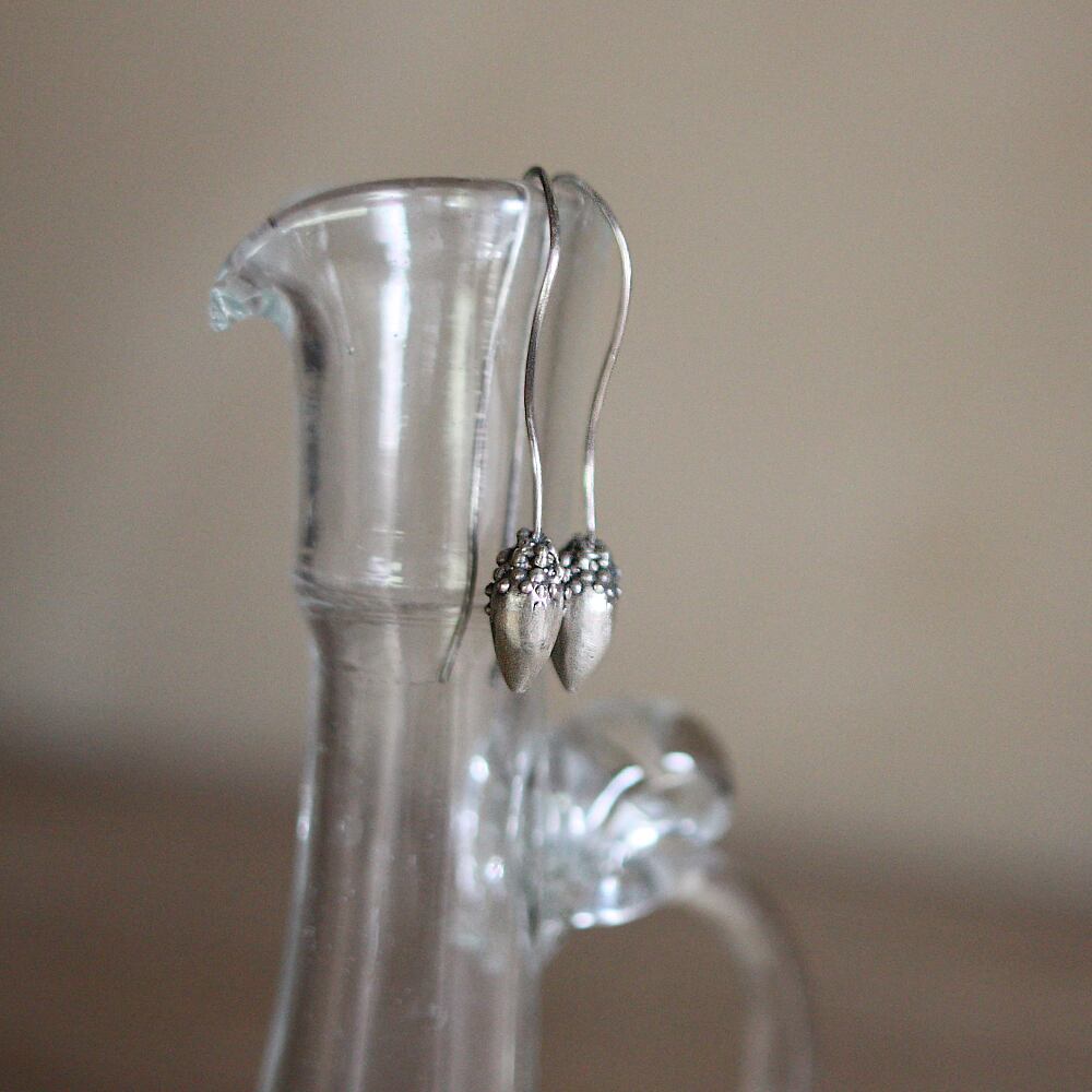 EARRING / LOTUS BUD -silver