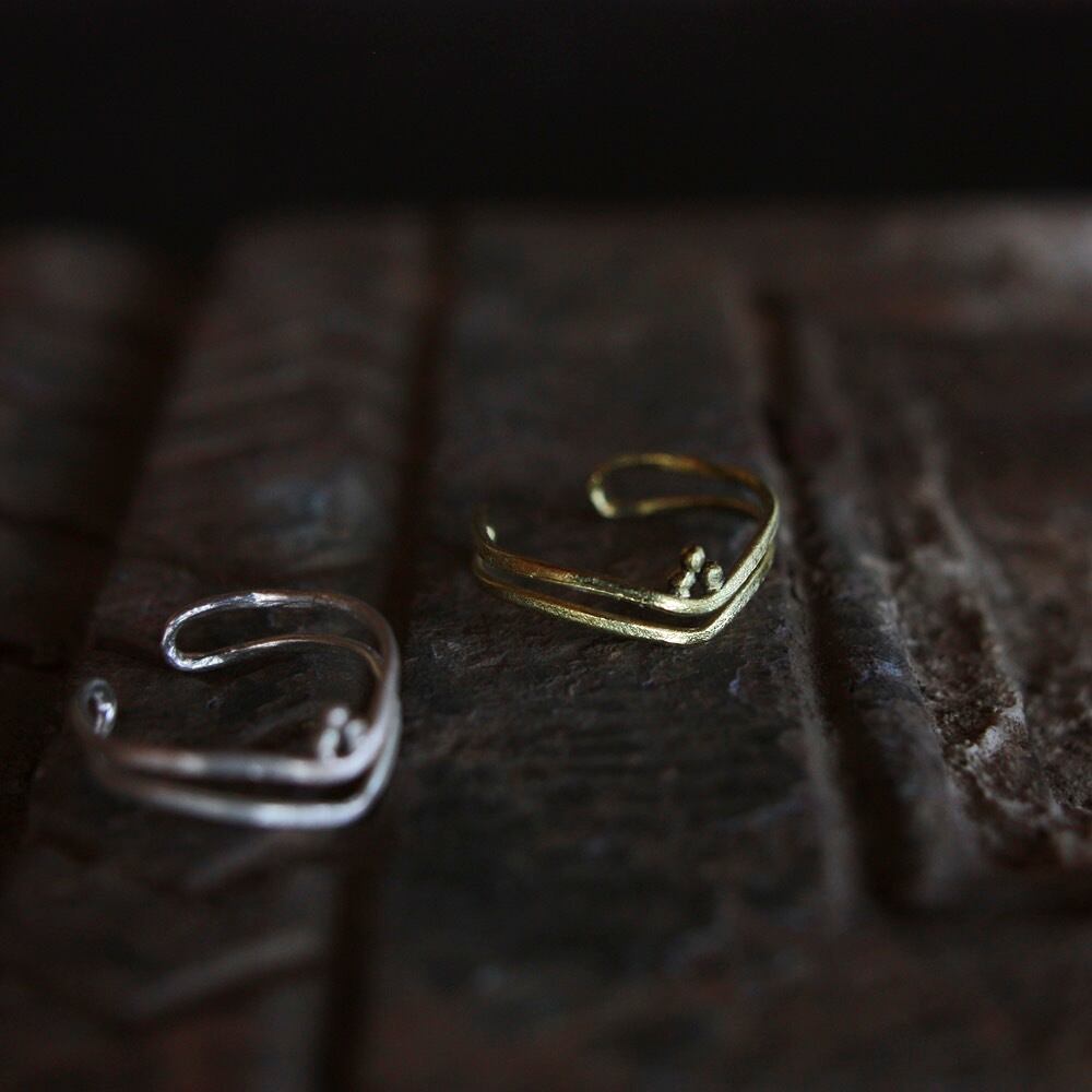 TOE RING / DOUBLE -silver
