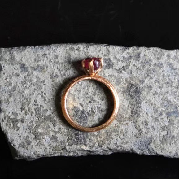 RING solitaire / RUBY -20Kgpt #13