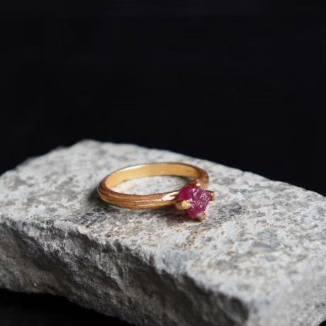 RING solitaire / RUBY -20Kgpt #13