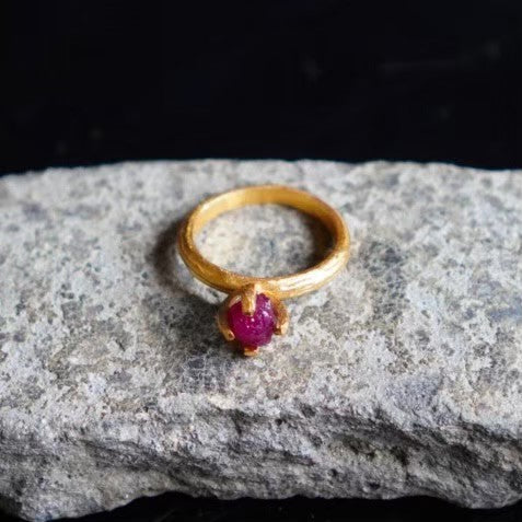 RING solitaire / RUBY -20Kgpt #9