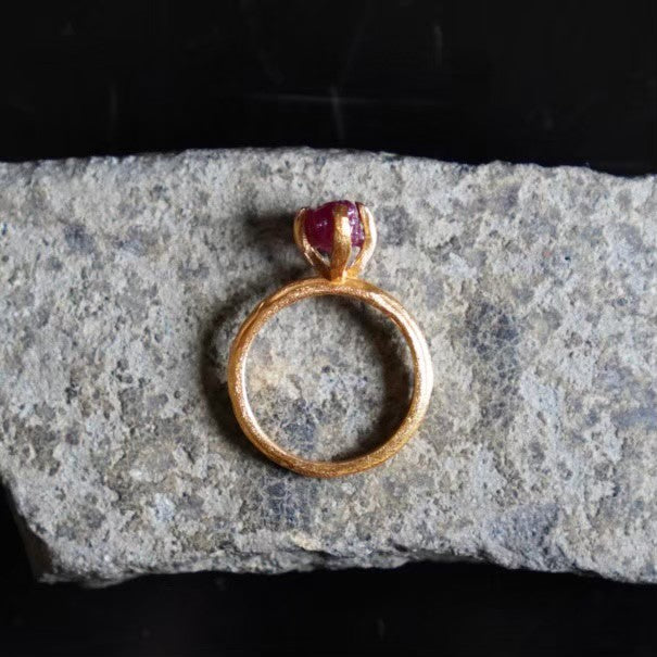RING solitaire / RUBY -20Kgpt #9