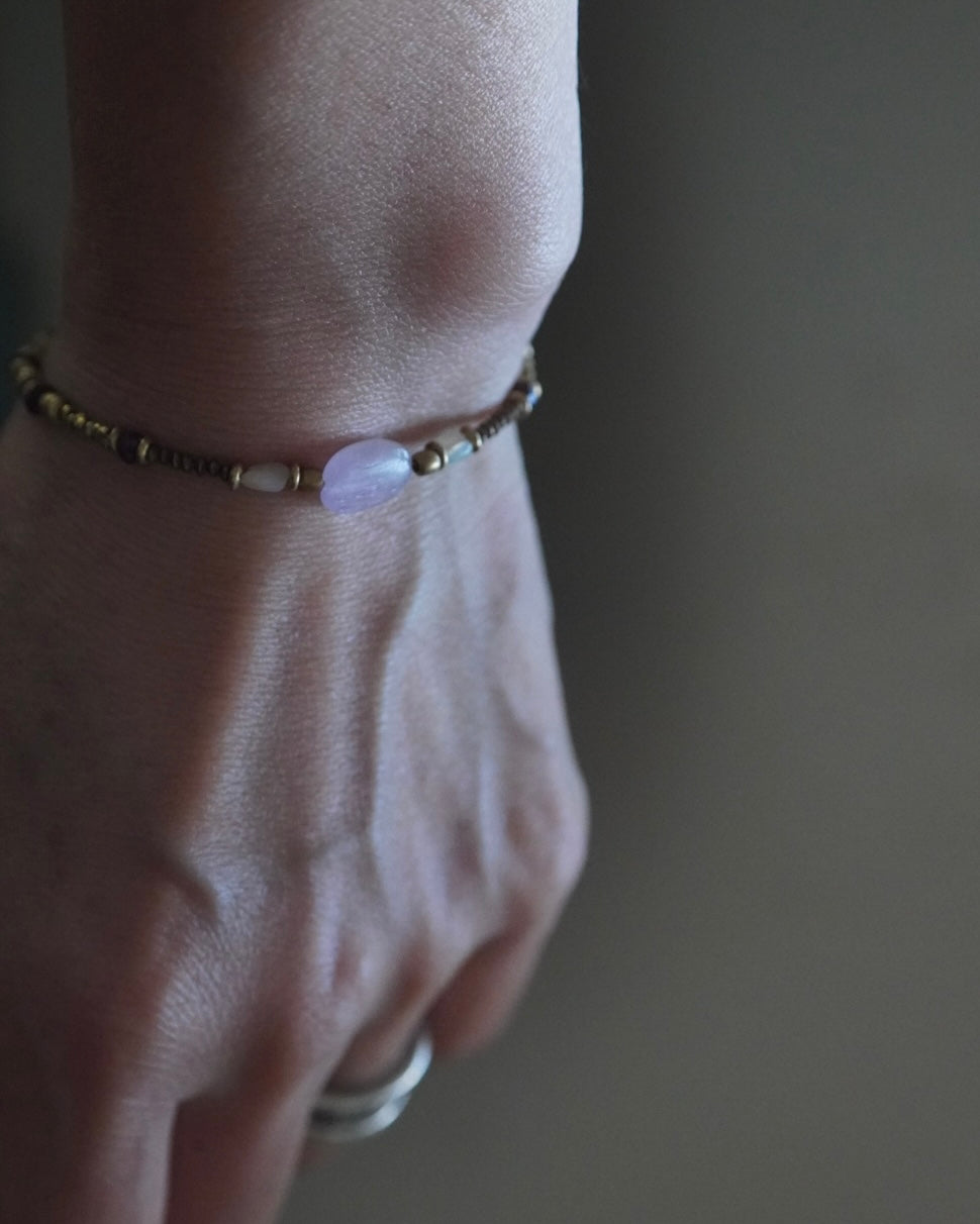 BRACELET / MISRANA -kunzite・opal・garnet-