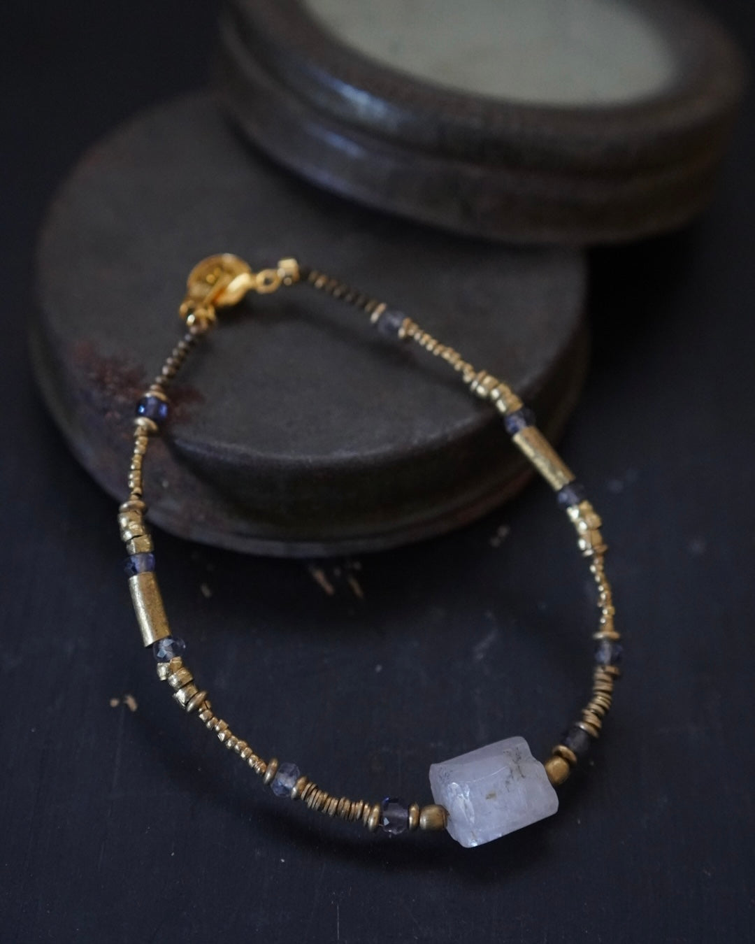 BRACELET / MISRANA -qunzite・iolite-