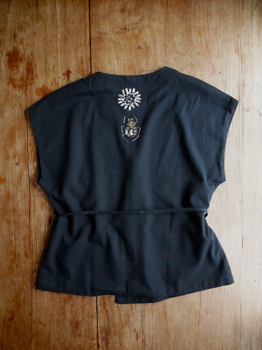 GILET / SCARAB & SUN -cotton black