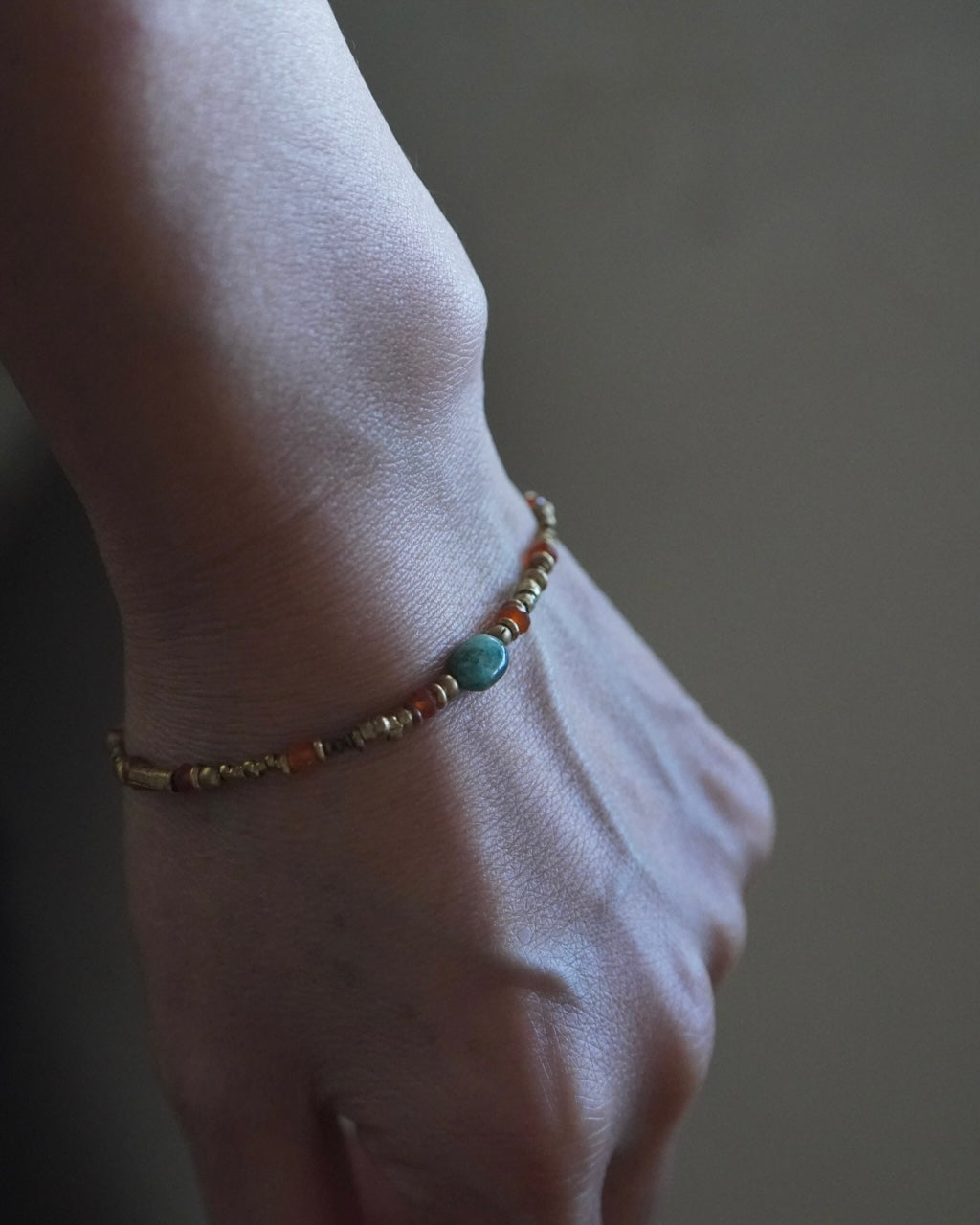 BRACELET / MISRANA -emerald・carnelian-