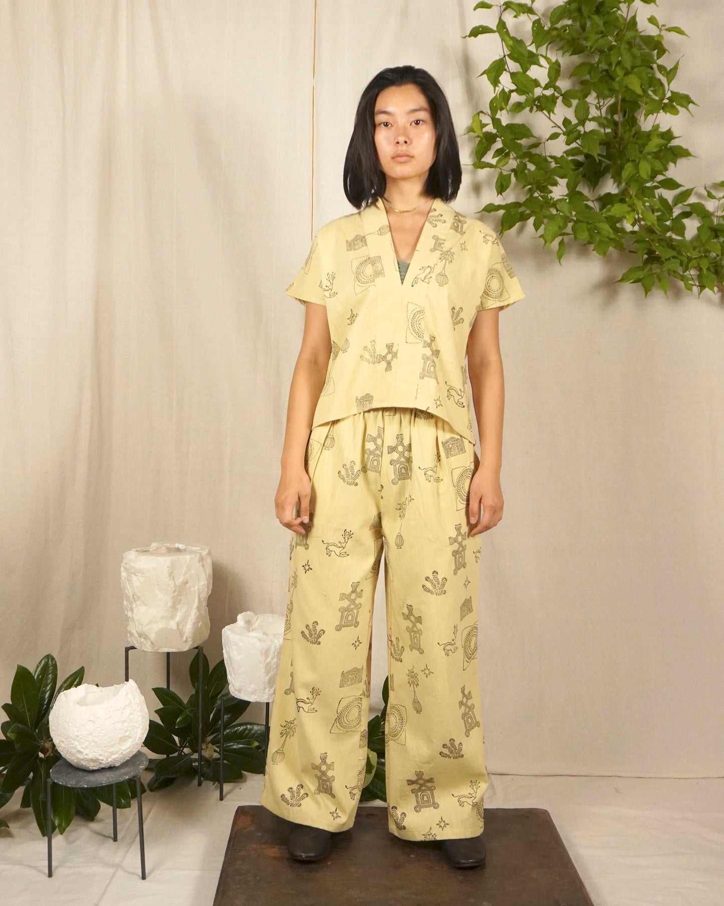 LONG PANTS / A FEW MILES WEAR-jaggery black