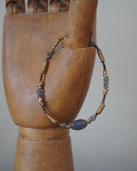 BRACELET / MISRANA -iolite・labradorite-