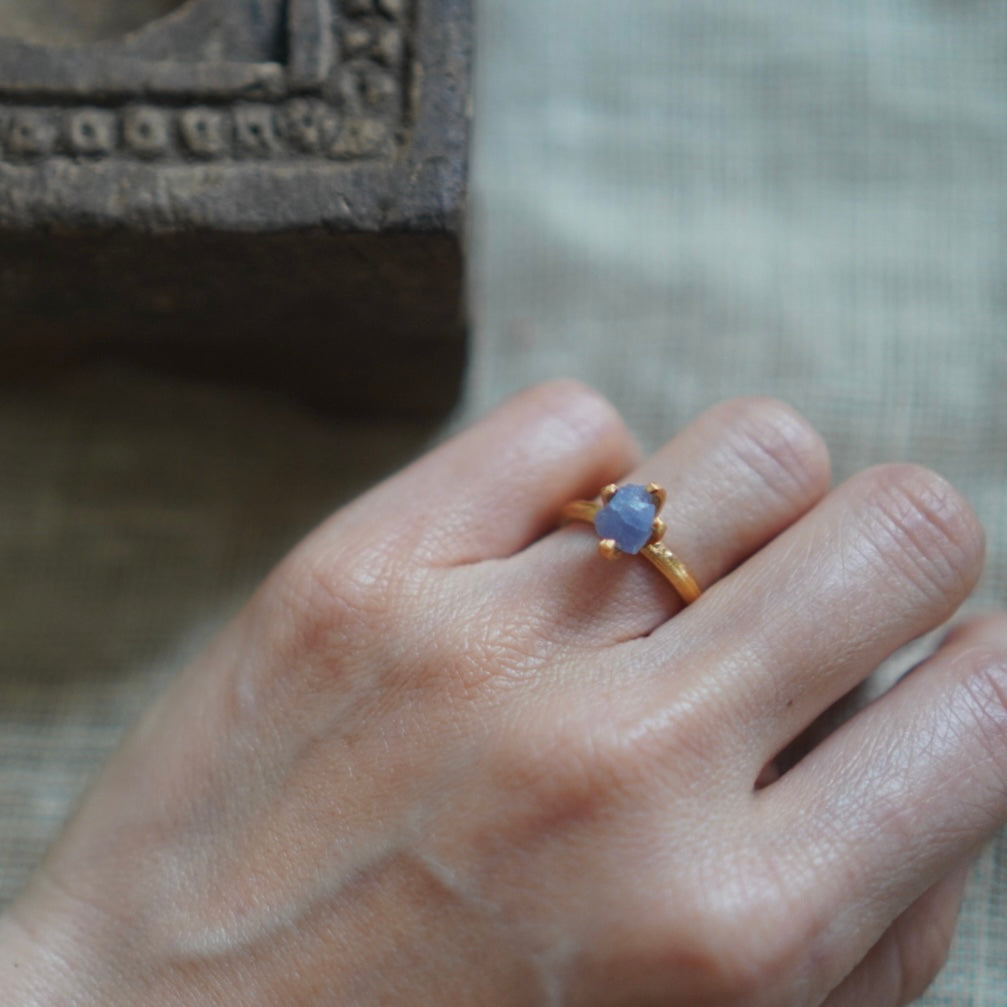 RING solitaire / TANZANITE -20Kgpt #8