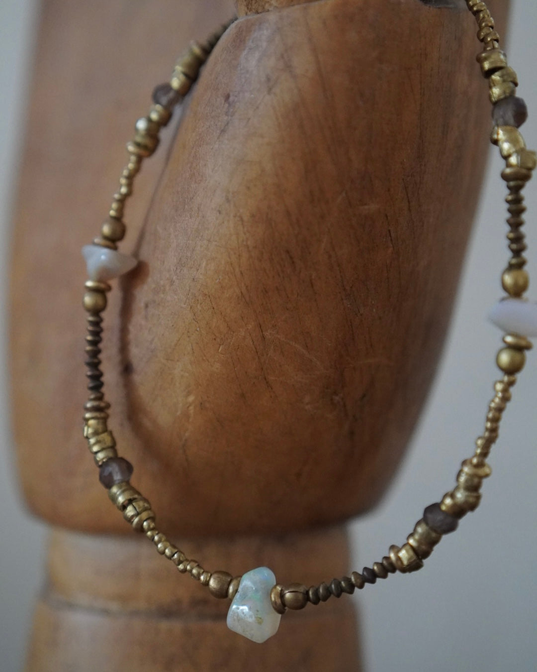 BRACELET / MISRANA -opal・smoky quartz-