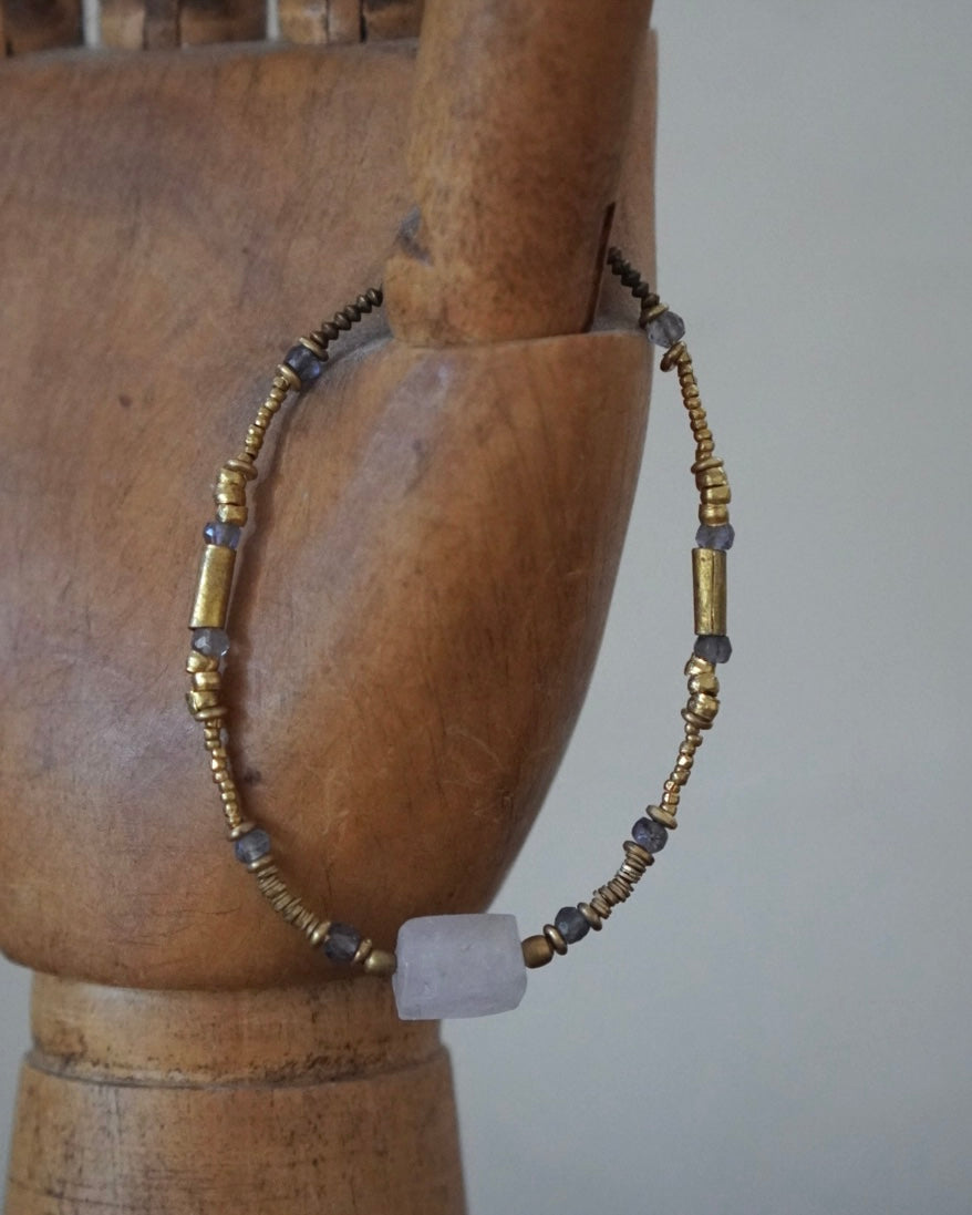 BRACELET / MISRANA -qunzite・iolite-