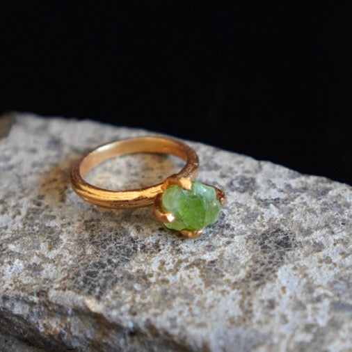 RING solitaire / PERIDOT -20Kgpt #7