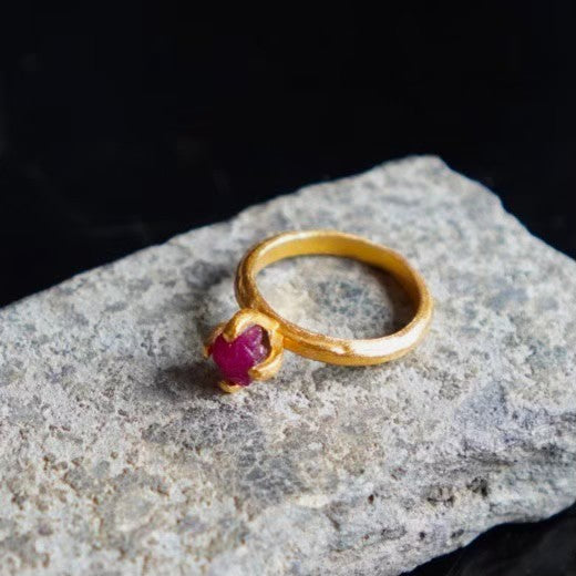 RING solitaire / RUBY -20Kgpt #9