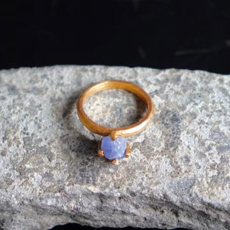 RING solitaire / TANZANITE -20Kgpt #8